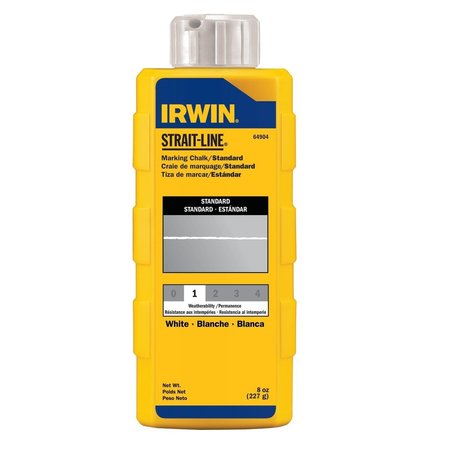 IRWIN Strait-Line 8 oz Temporary Marking Chalk White 64904